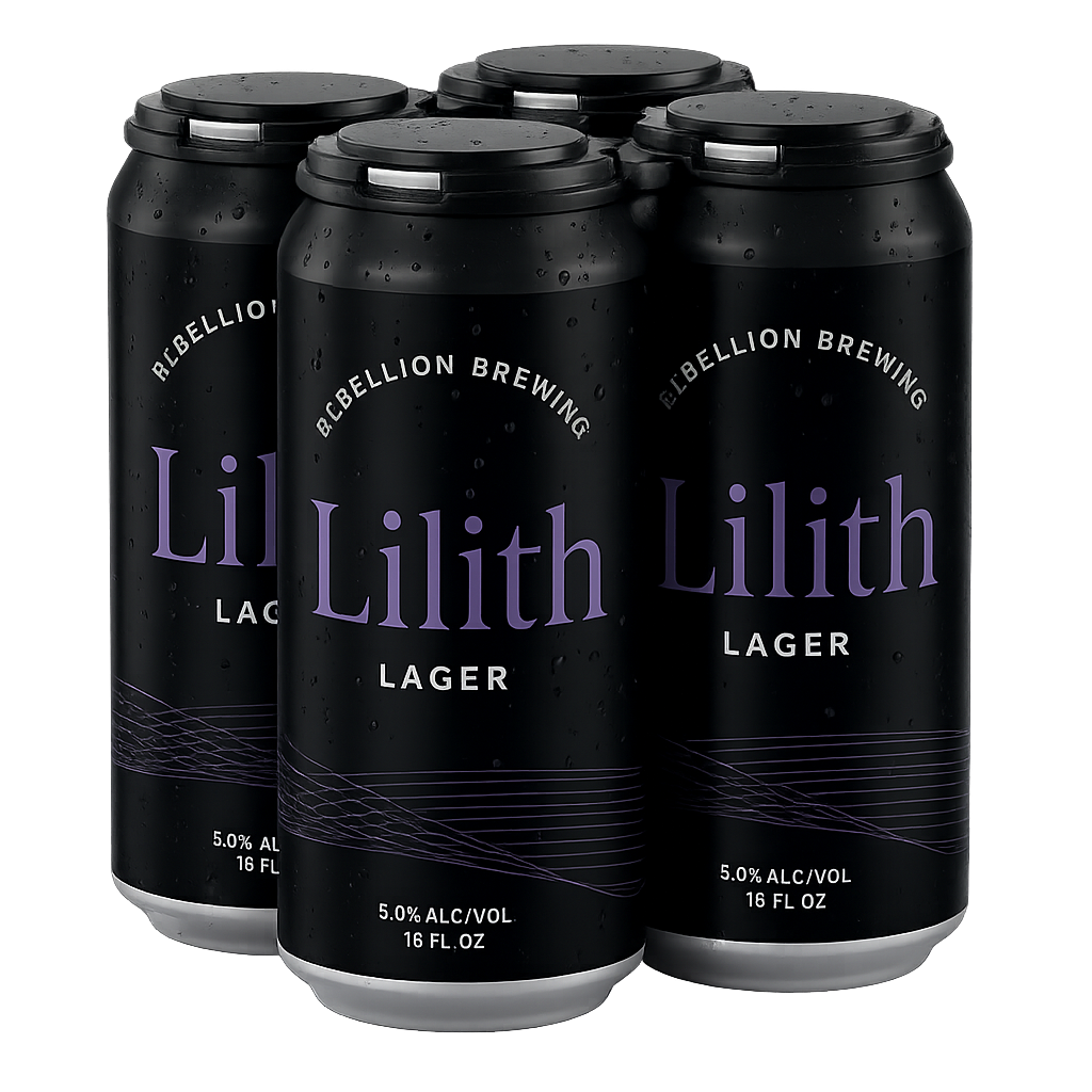 REBELLION LILITH MODERN LAGER 473ML 4PK CAN