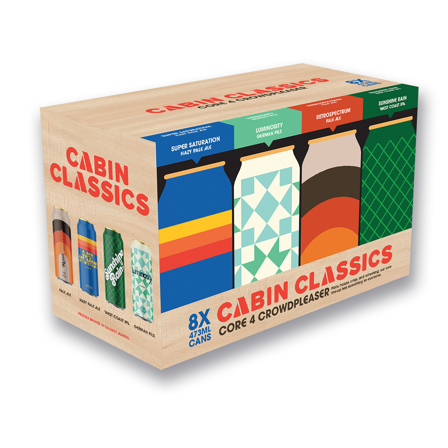 CABIN CLASSICS CORE 8C MIX PACK 473ML 8PK CAN