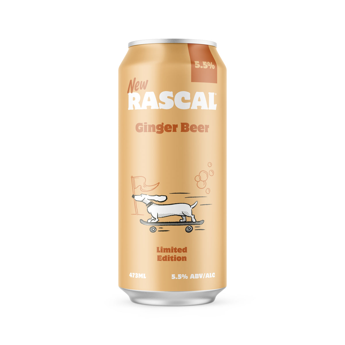 RASCAL GINGER BEER 473ML CAN