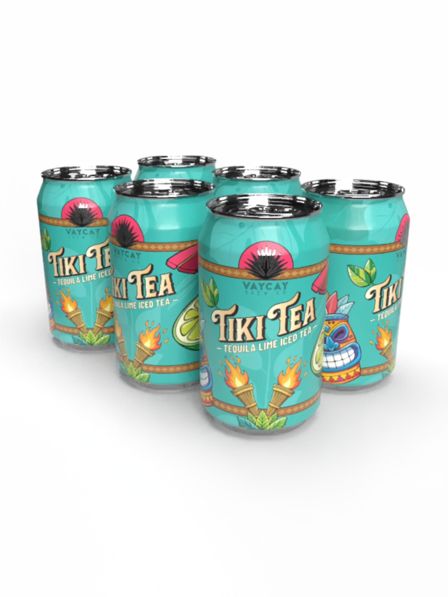 VACAY TIKI TEA TEQUILA LIME ICED TEA 355ML 6PK CAN
