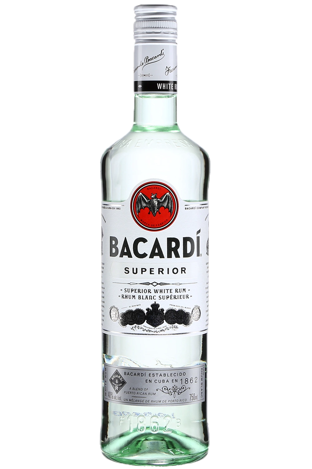 BACARDI WHITE RUM 750ML