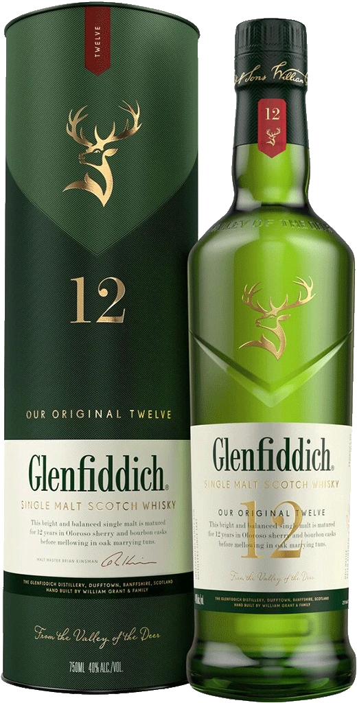 GLENFIDDICH 12YR SINGLE MALT SCOTCH WHISKY 750ML