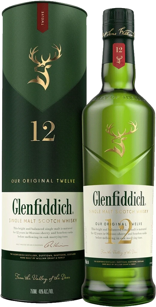 GLENFIDDICH 12YR SINGLE MALT SCOTCH WHISKY 750ML