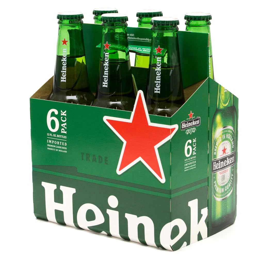 HEINEKEN LAGER 330ML 6PK BT
