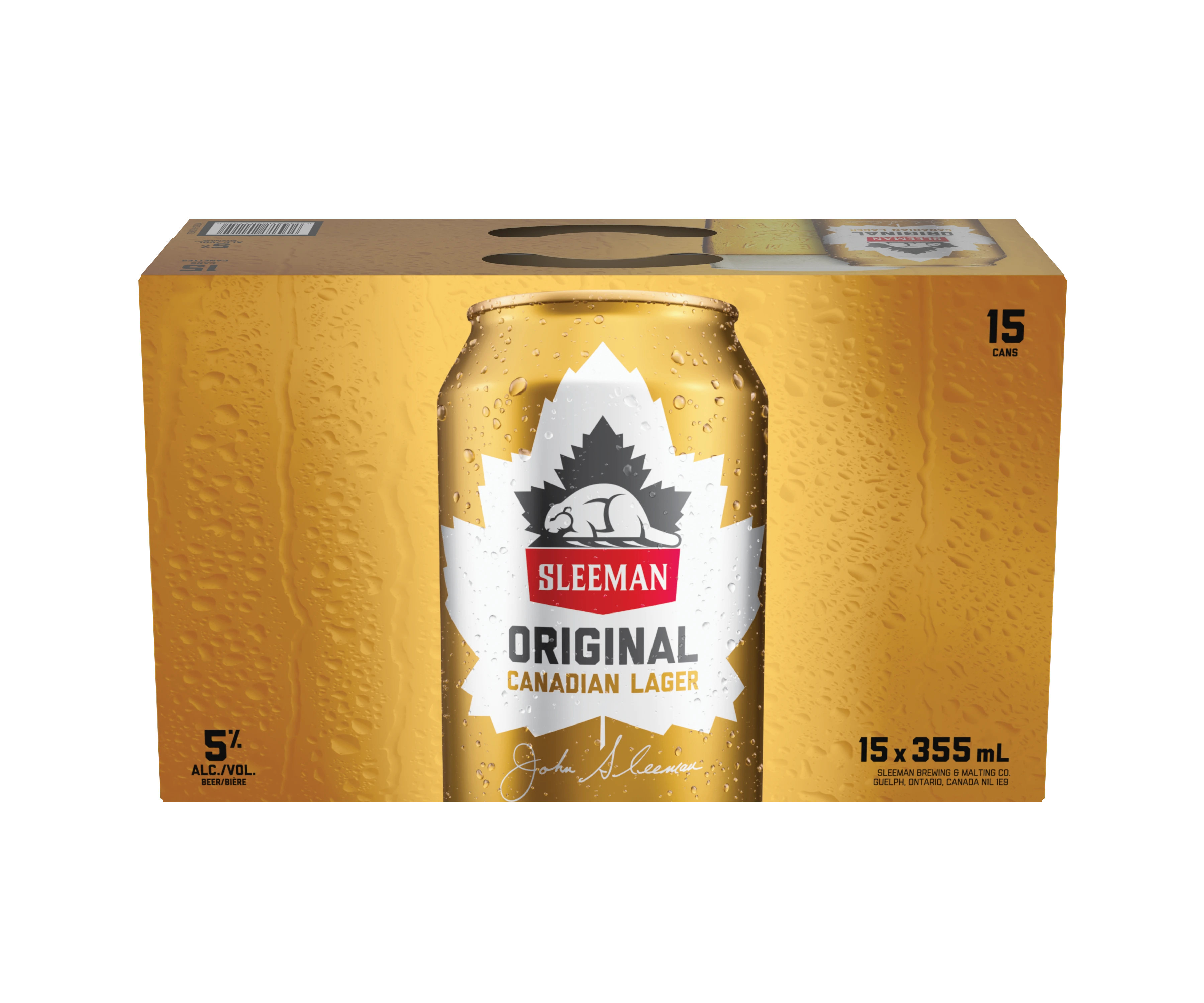 SLEEMAN ORIGINAL DRAUGHT 355ML 15PK CAN