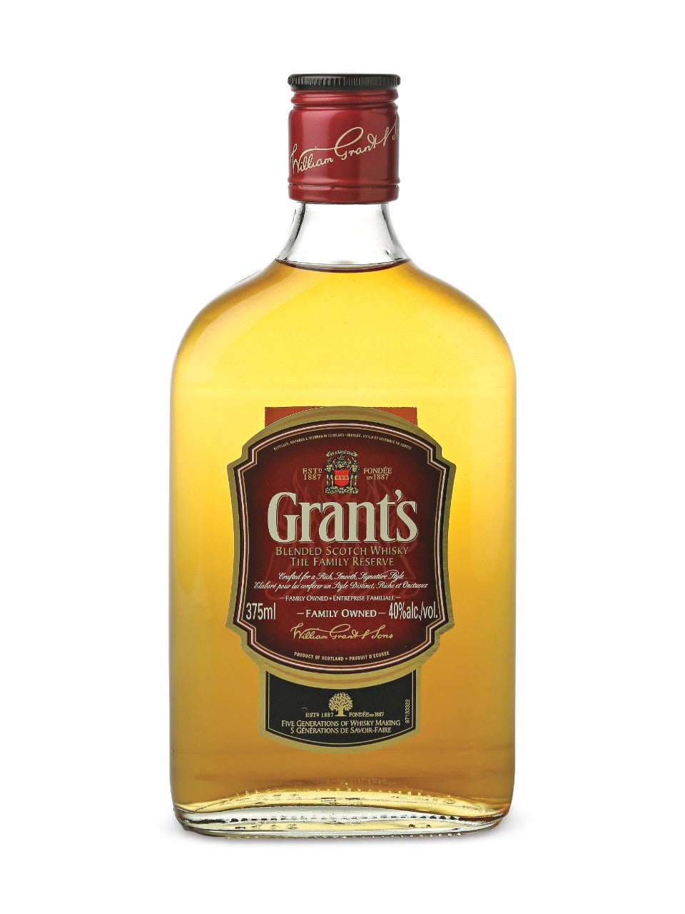 GRANTS FAMILY RESERVE BLENDED SCOTCH WHISKY 375ML