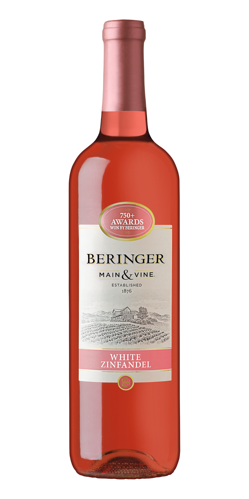 BERINGER MAIN & VINE WHITE ZINFANDEL 750ML @ MacTaggart [1000265]
