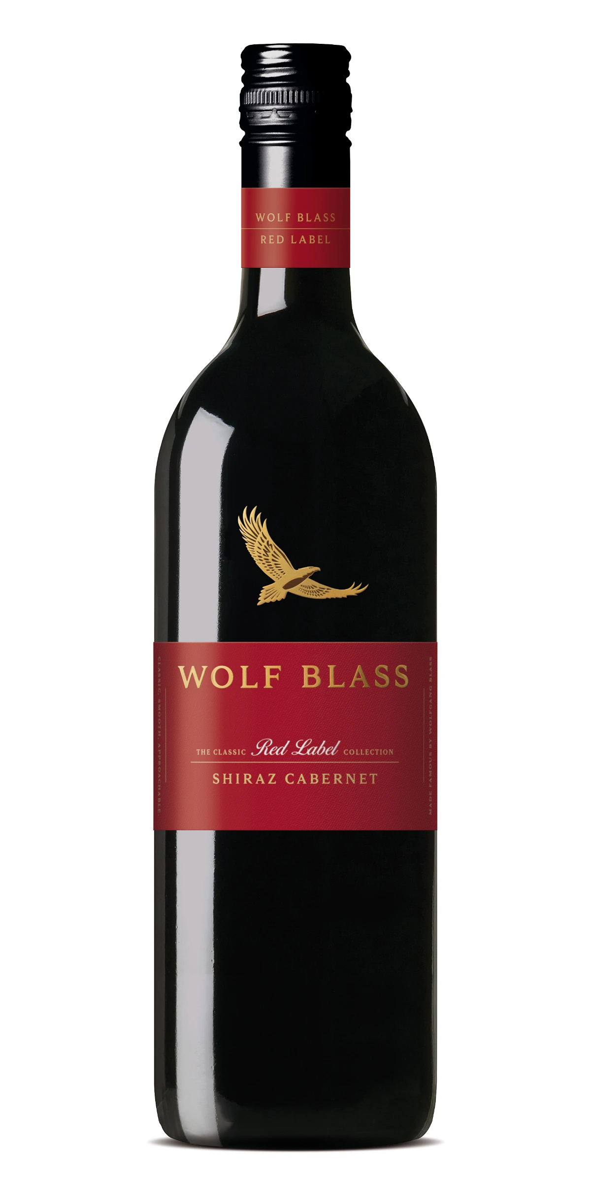 WOLF BLASS RED LABEL CABERNET SHIRAZ 750ML