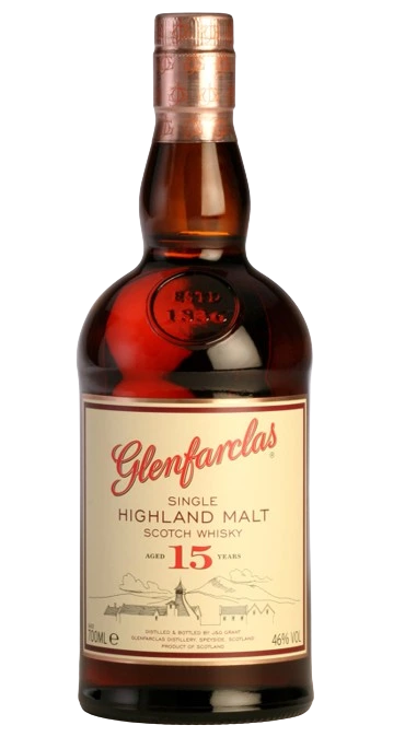 GLENFARCLAS 15YR SINGLE MALT SCOTCH WHISKY 700ML