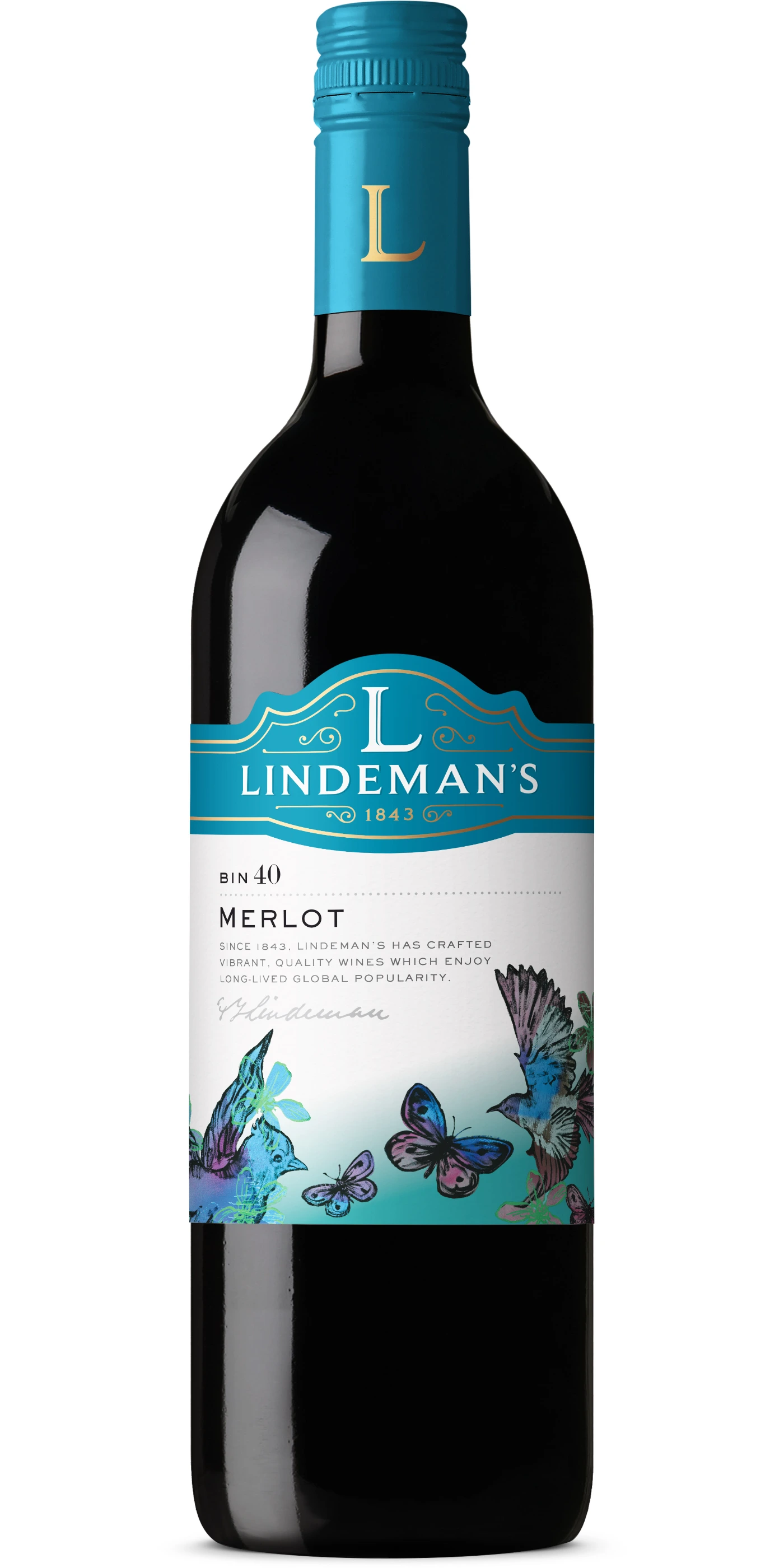 LINDEMANS BIN 40 MERLOT 750ML