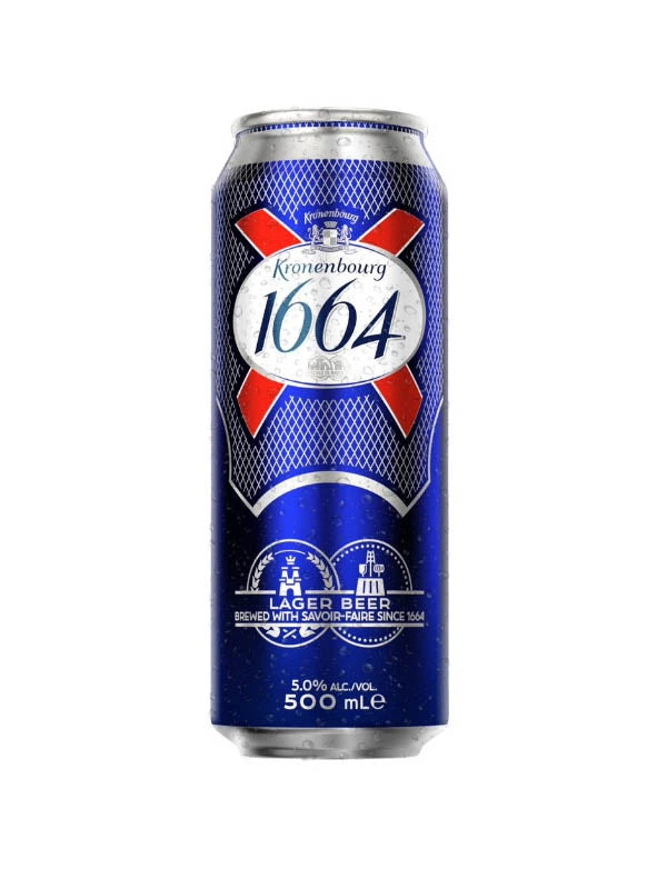 KRONENBOURG 1664 LAGER 473ML CAN