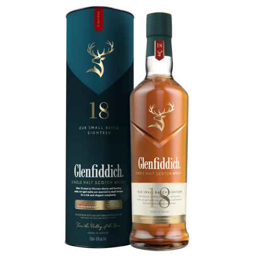 GLENFIDDICH 18YR SINGLE MALT SCOTCH WHISKY 750ML