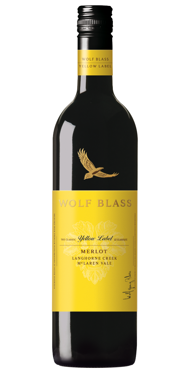 WOLF BLASS YELLOW LABEL MERLOT 750ML