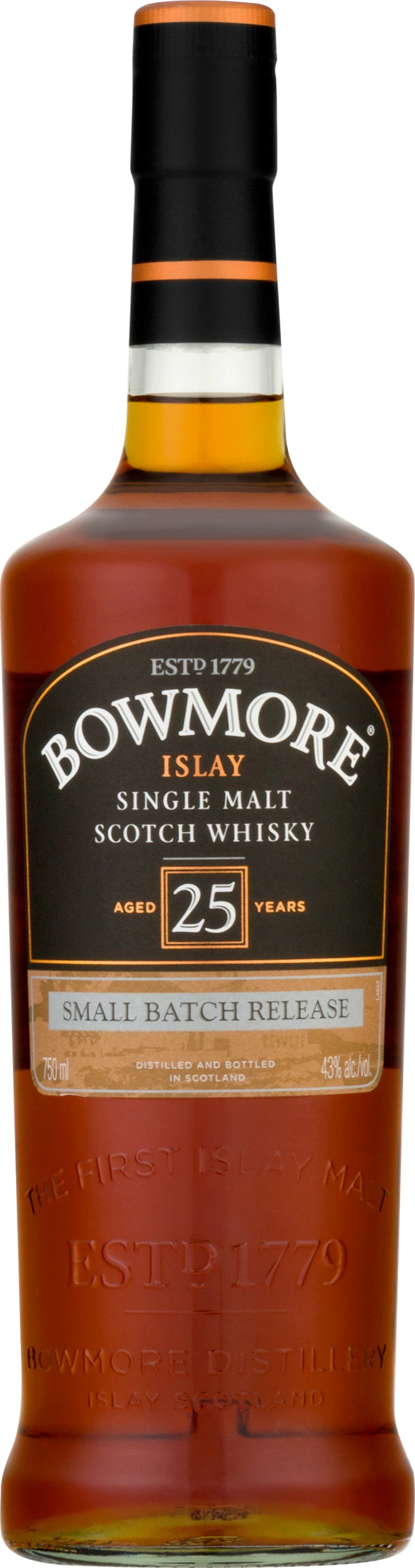 BOWMORE 25YR SINGLE MALT SCOTCH WHISKY 750ML