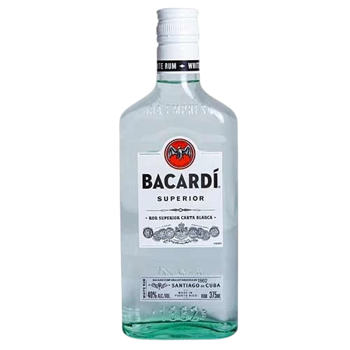 BACARDI WHITE RUM 375ML