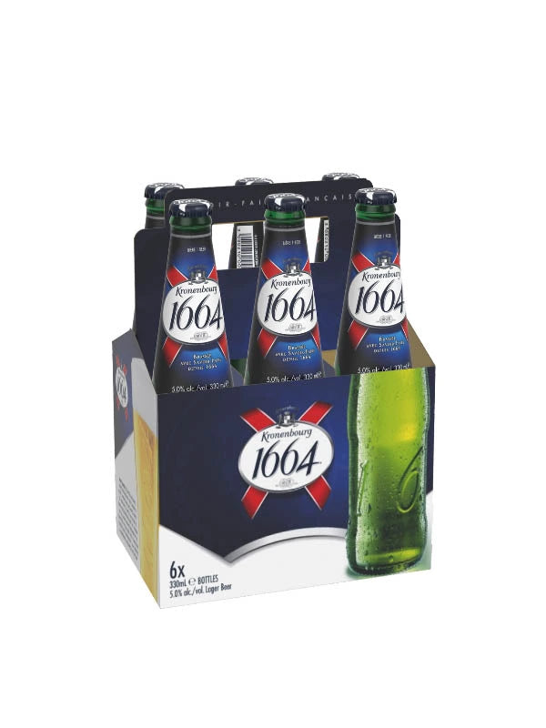 KRONENBOURG 1664 LAGER 330ML 6PK BT