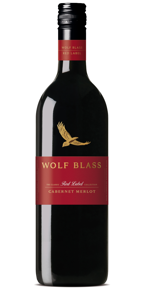 WOLF BLASS RED LABEL CABERNET MERLOT 750ML