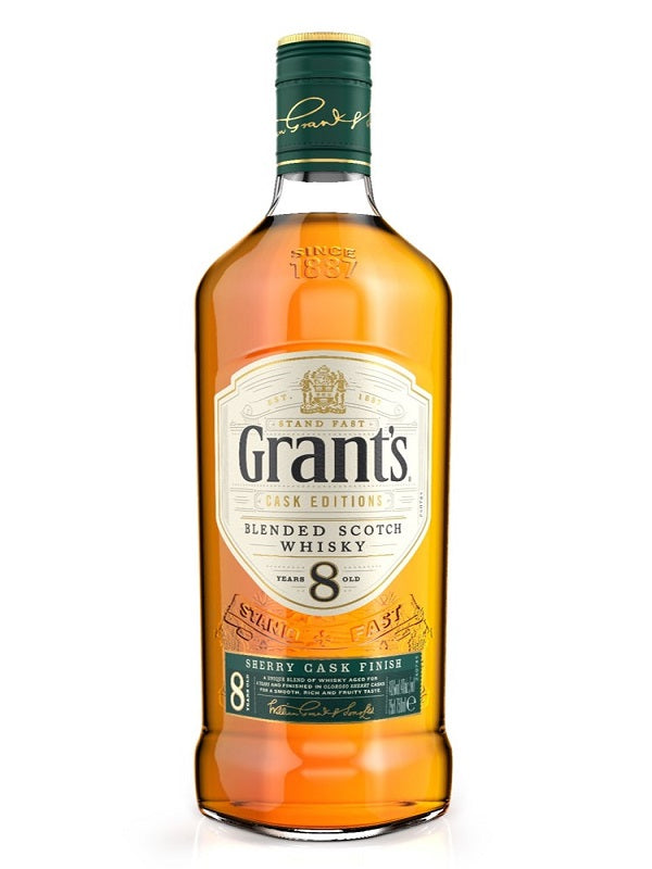 GRANTS SHERRY CASK 8YR BLENDED SCOTCH WHISKY 750ML