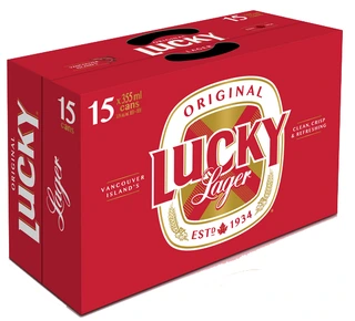LUCKY LAGER 355ML 15PK CAN