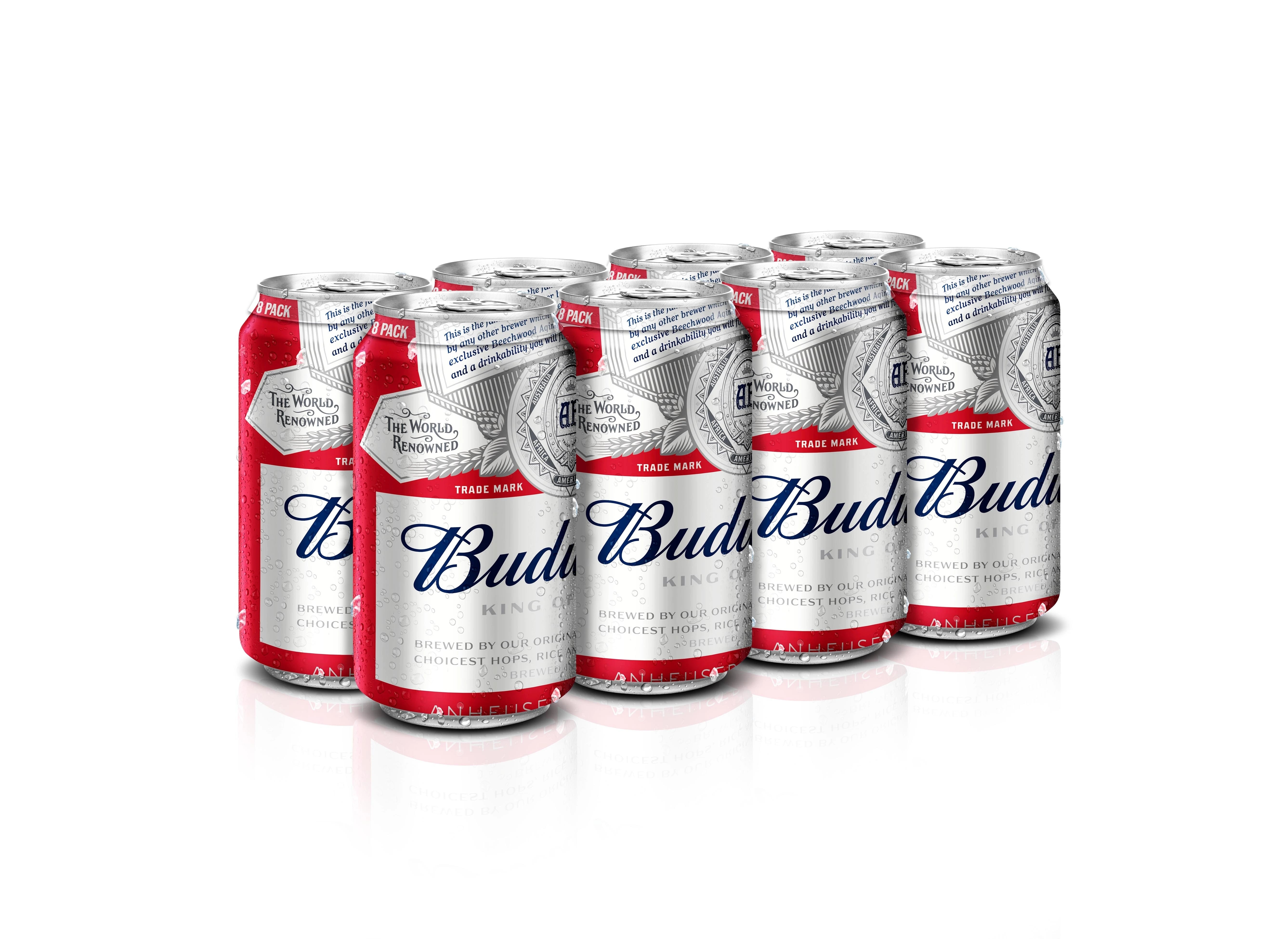 BUDWEISER 355ML 8PK CAN