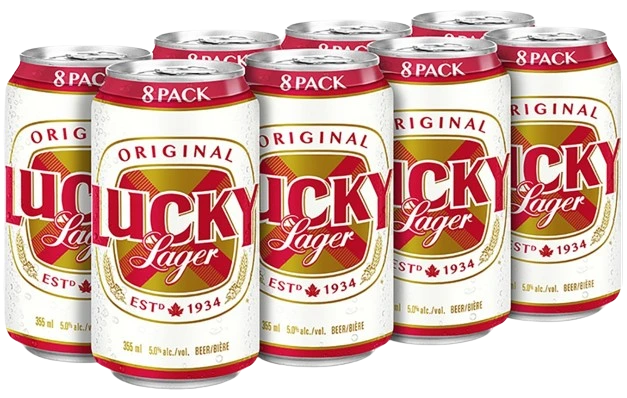 LUCKY LAGER 355ML 8PK CAN