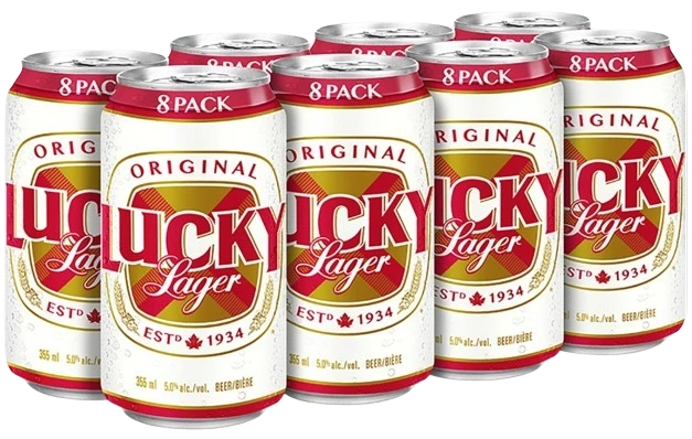 LUCKY LAGER 355ML 8PK CAN
