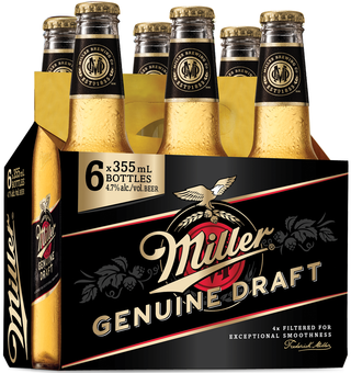 MILLER GENUINE DRAFT 355ML 6PK BT