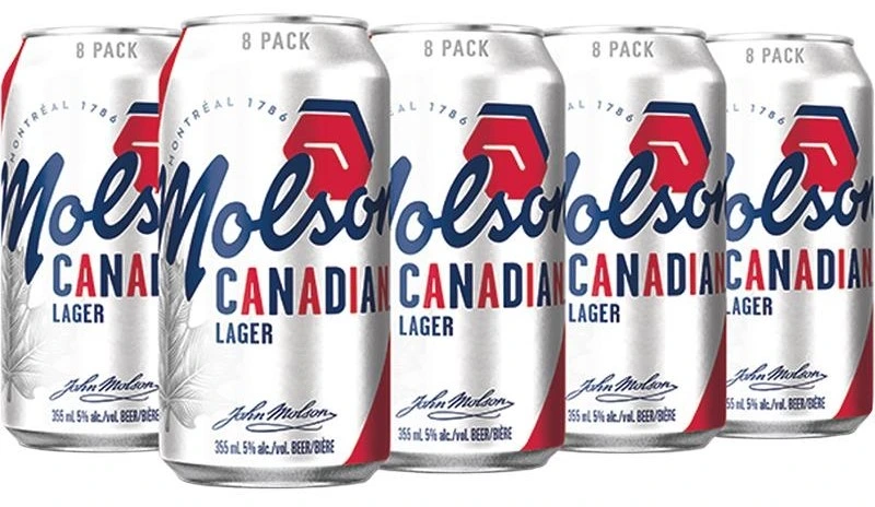 MOLSON CANADIAN 355ML 8PK CAN
