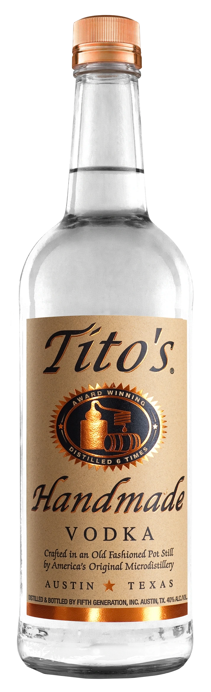 TITOS HANDMADE VODKA 750ML