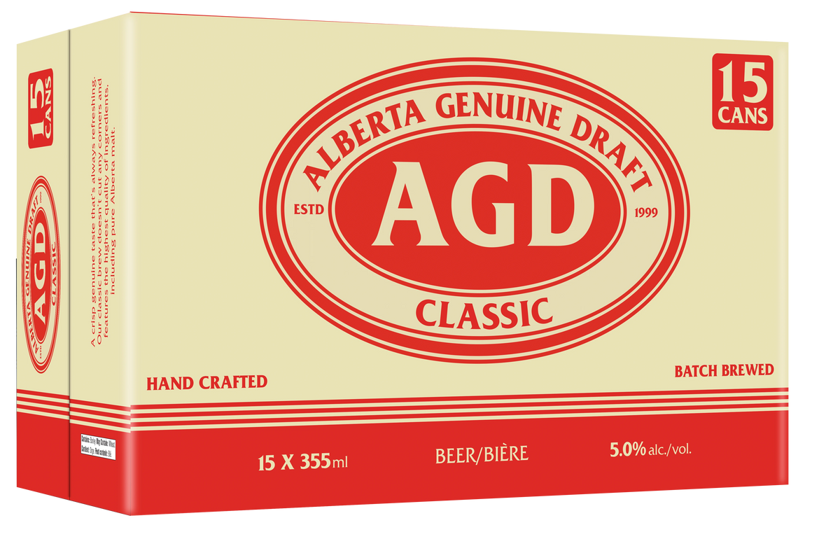 ALBERTA GENUINE DRAFT 355ML 15PK CAN