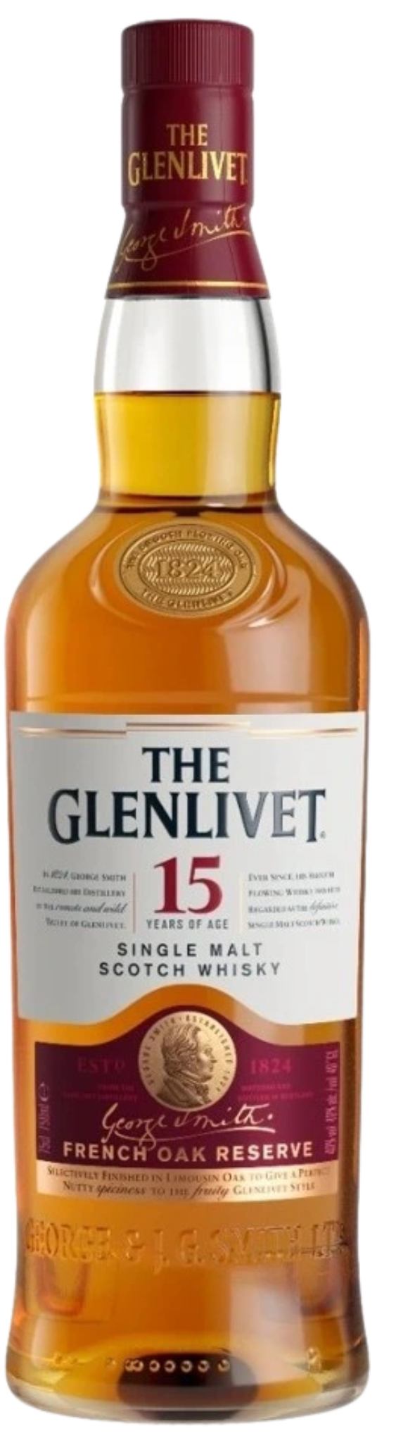GLENLIVET FRENCH OAK 15YR SINGLE MALT SCOTCH WHISKY 750ML