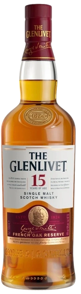 GLENLIVET FRENCH OAK 15YR SINGLE MALT SCOTCH WHISKY 750ML