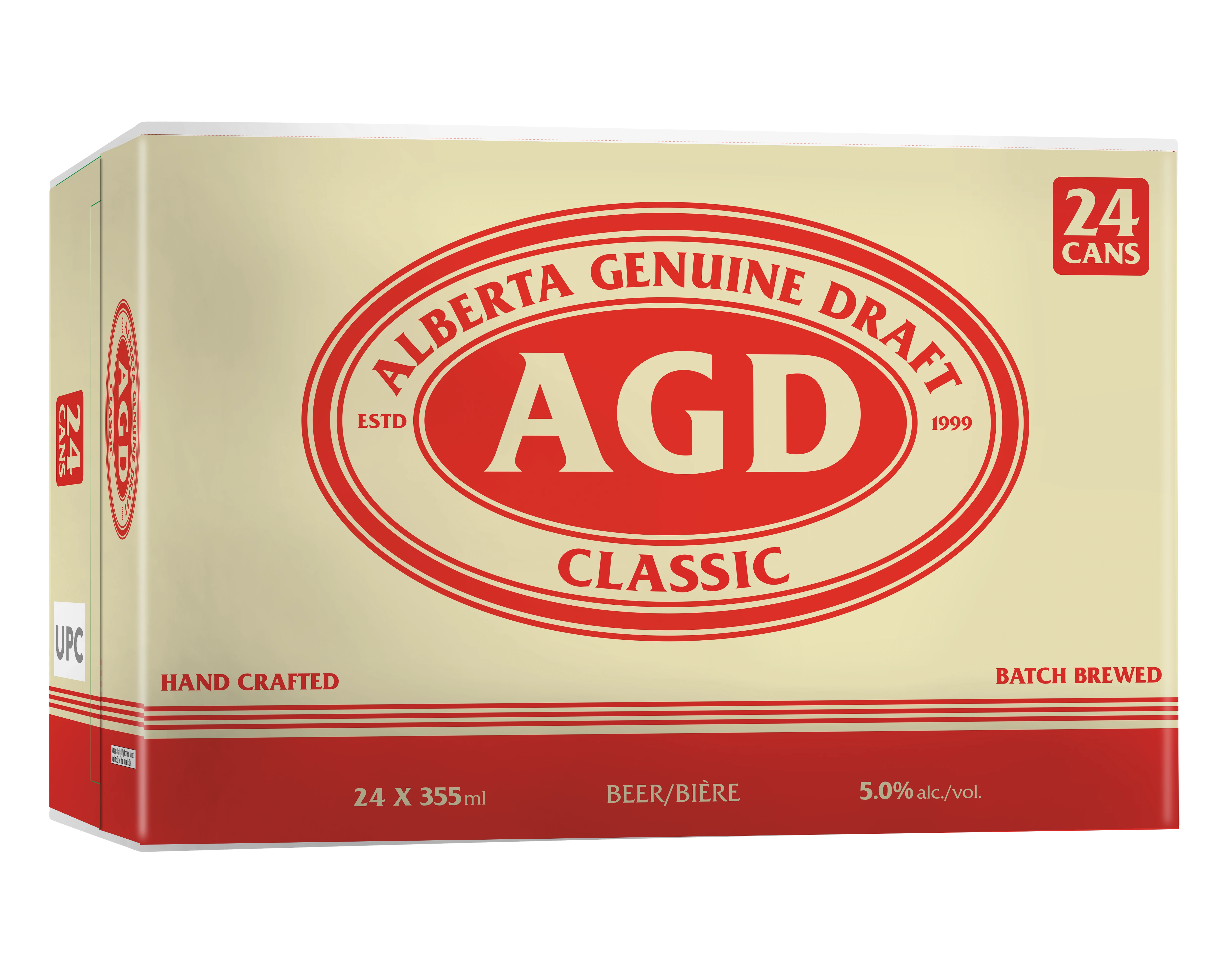 ALBERTA GENUINE DRAFT 355ML 24PK CAN