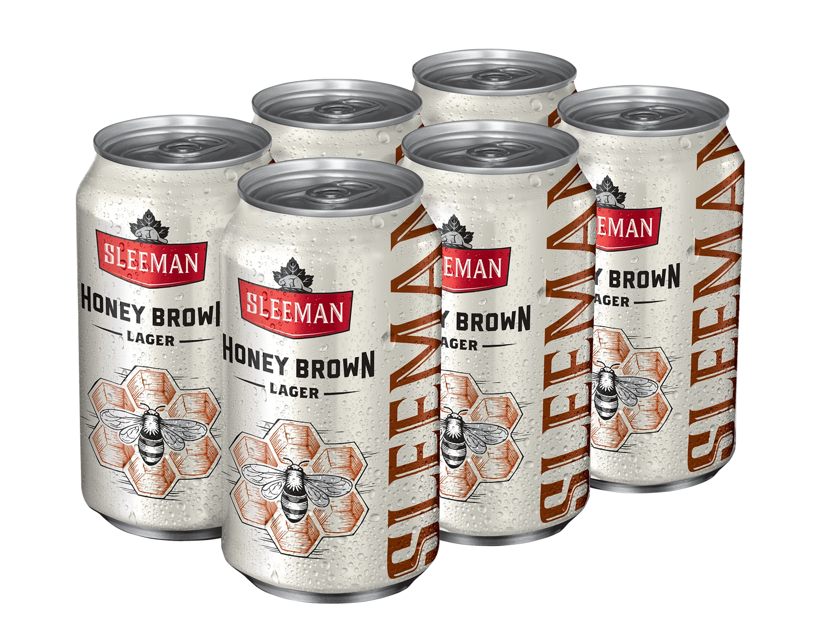 SLEEMAN HONEY BROWN LAGER 355ML 6PK CAN