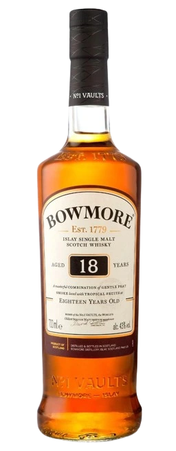 BOWMORE 18YR SINGLE MALT SCOTCH WHISKY 750ML