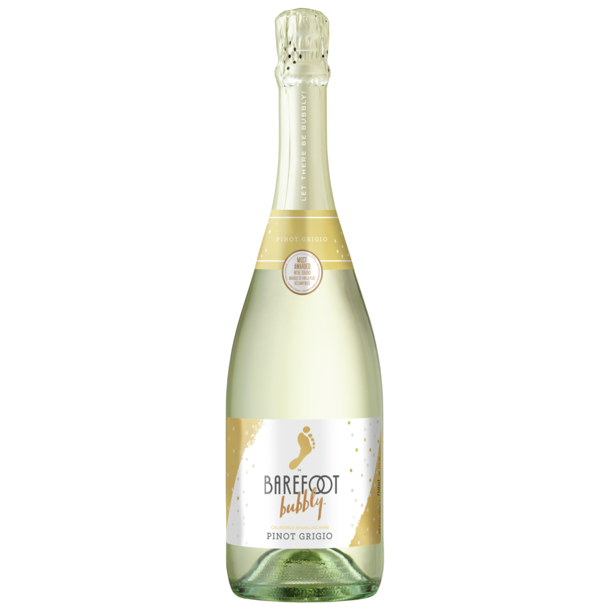 BAREFOOT BUBBLY PINOT GRIGIO 750ML