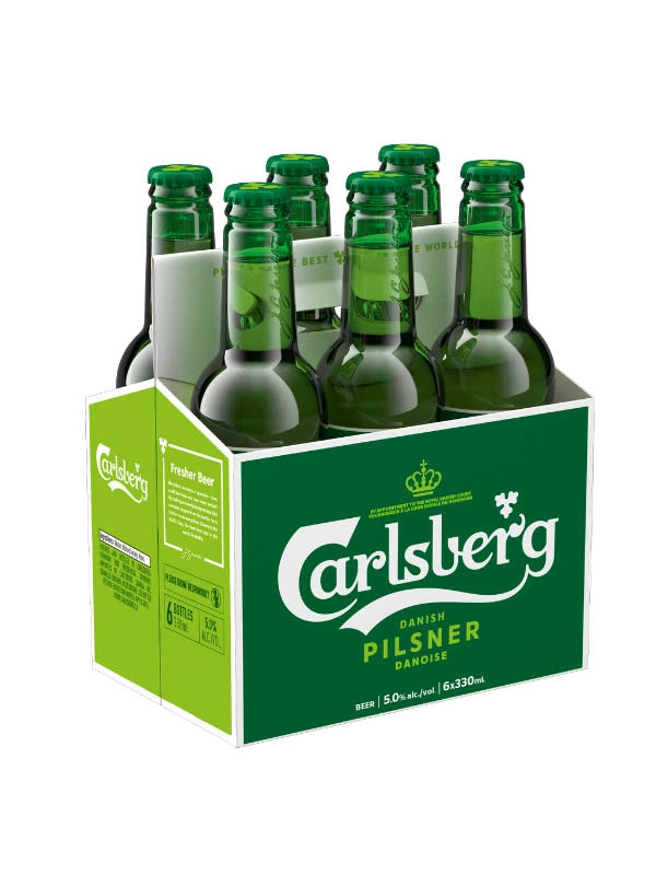 CARLSBERG PILSNER 330ML 6PK BT