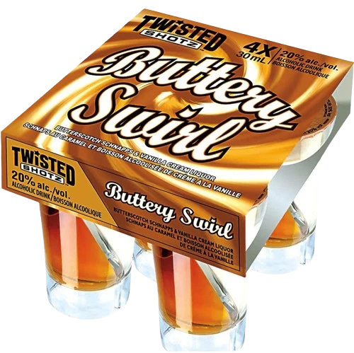 TWISTED SHOTZ BUTTERY SWIRL 30ML 4PK @ Saskatoon [1001329]