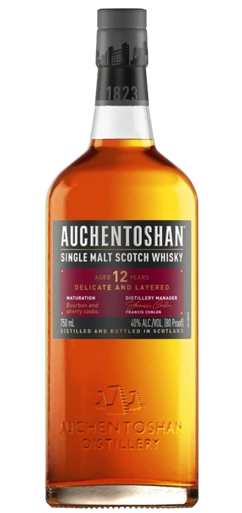 AUCHENTOSHAN 12YR SINGLE MALT SCOTCH WHISKY 750ML