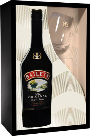 BAILEYS IRISH CREAM LIQUEUR WITH GLASS 750ML GP