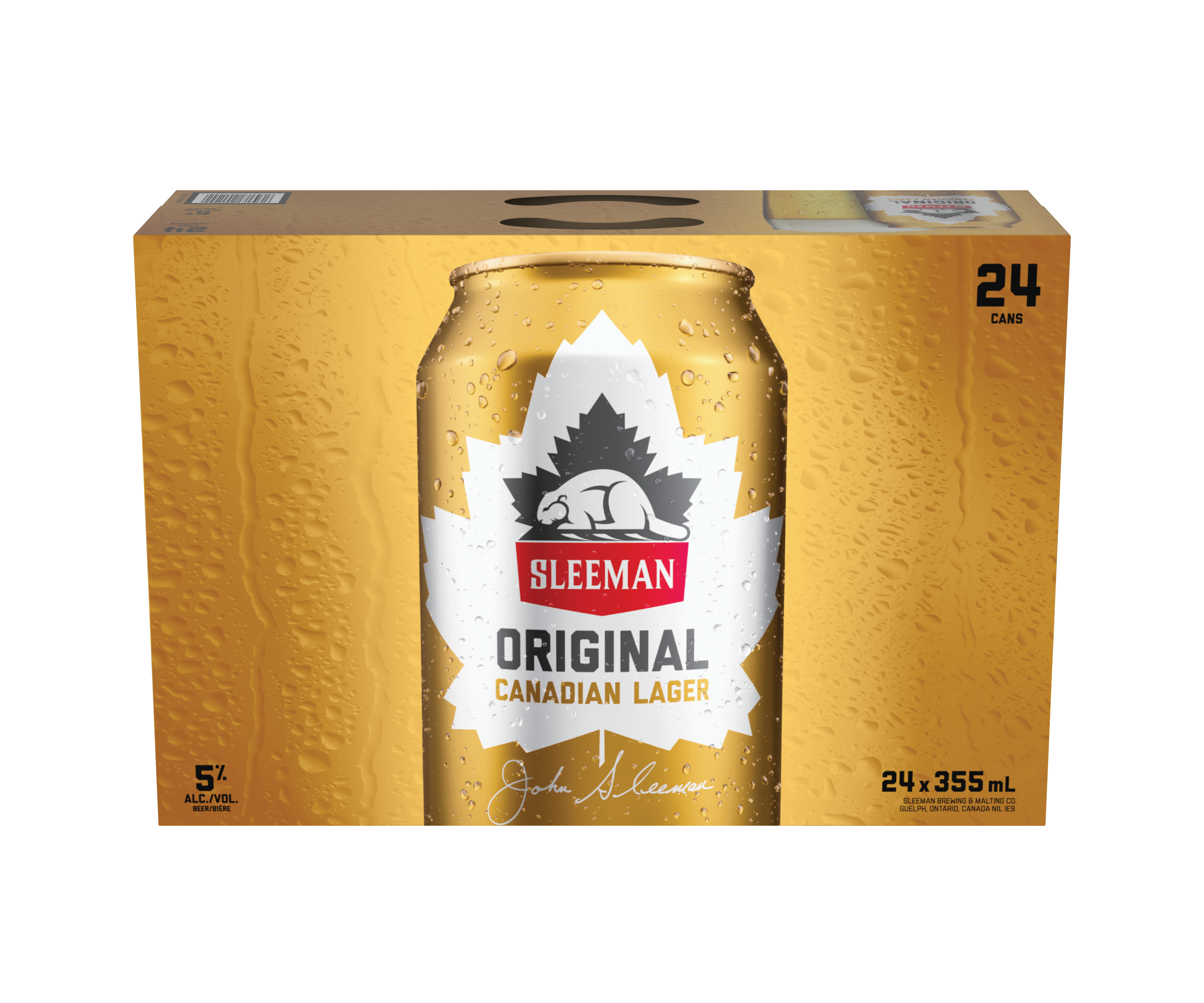 SLEEMAN ORIGINAL DRAUGHT 355ML 24PK CAN