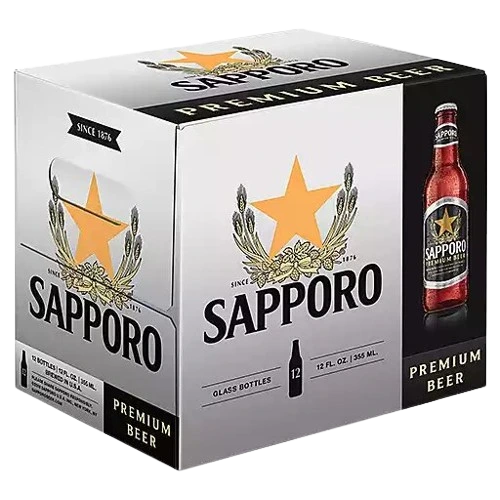SAPPORO 341ML 12PK BT