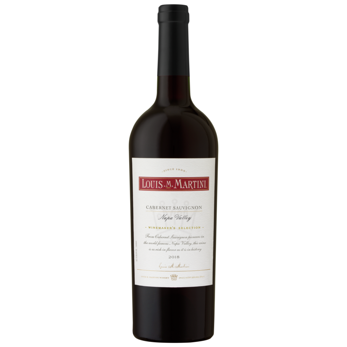 LOUIS MARTINI NAPA VALLEY CABERNET SAUVIGNON 750ML @ MacTaggart [1001562]