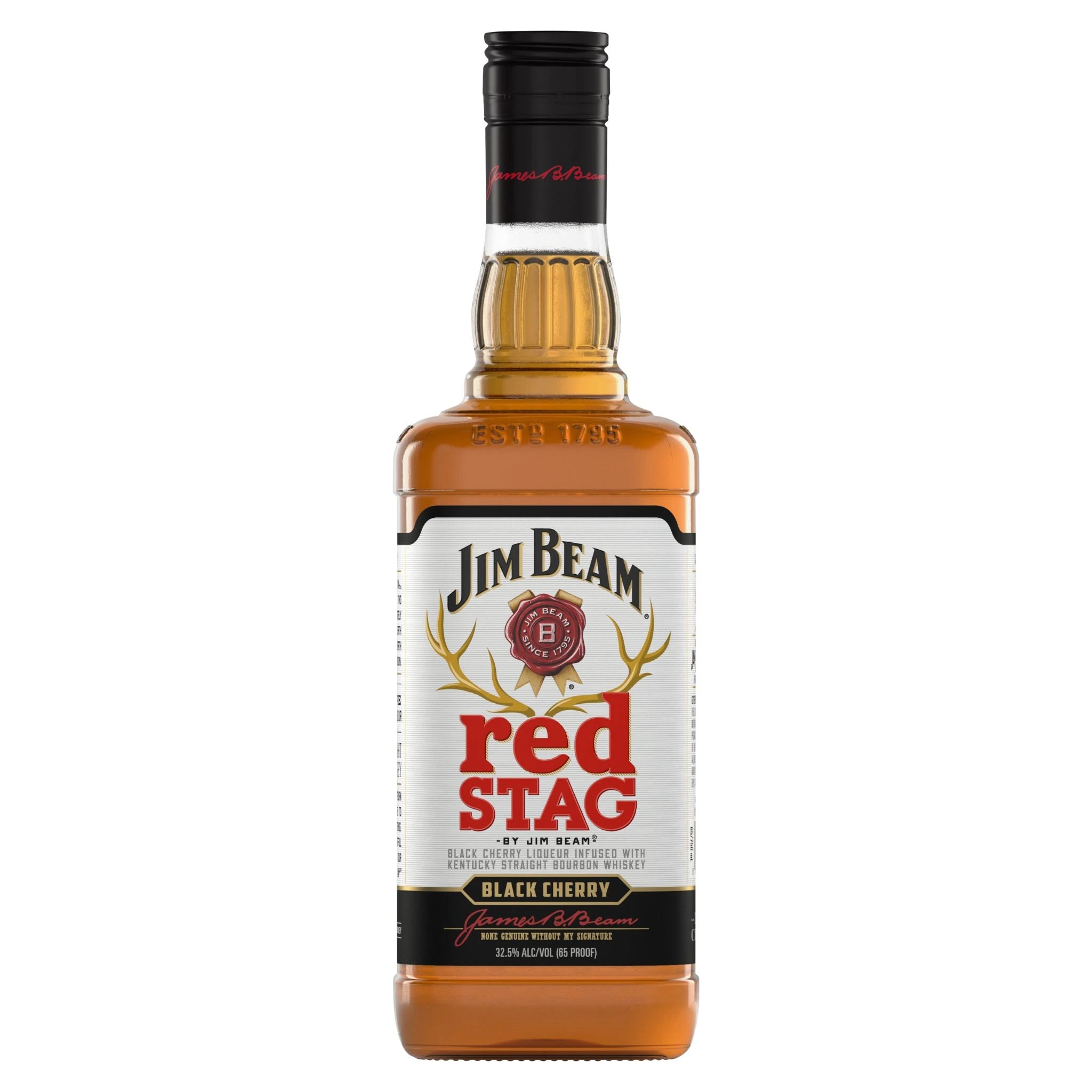 JIM BEAM RED STAG BLACK CHERRY BOURBON WHISKEY 750ML