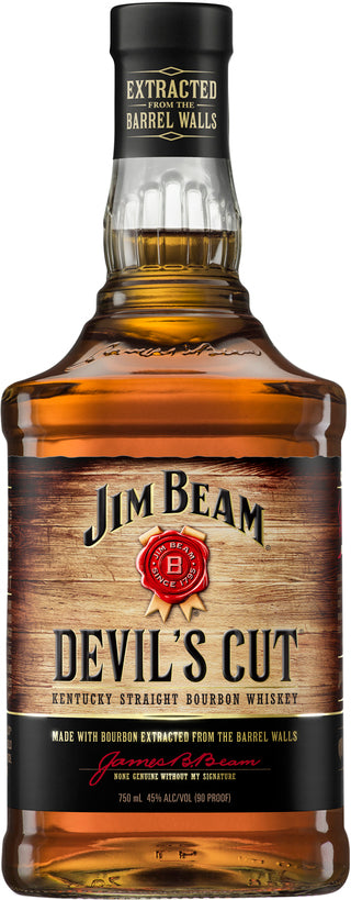 JIM BEAM DEVILS CUT BOURBON 750ML