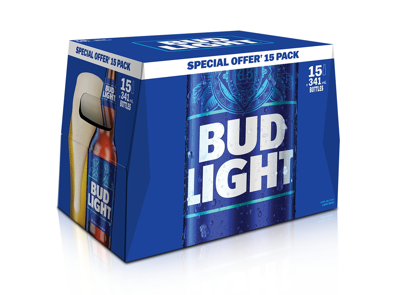 BUD LIGHT 341ML 15PK BT