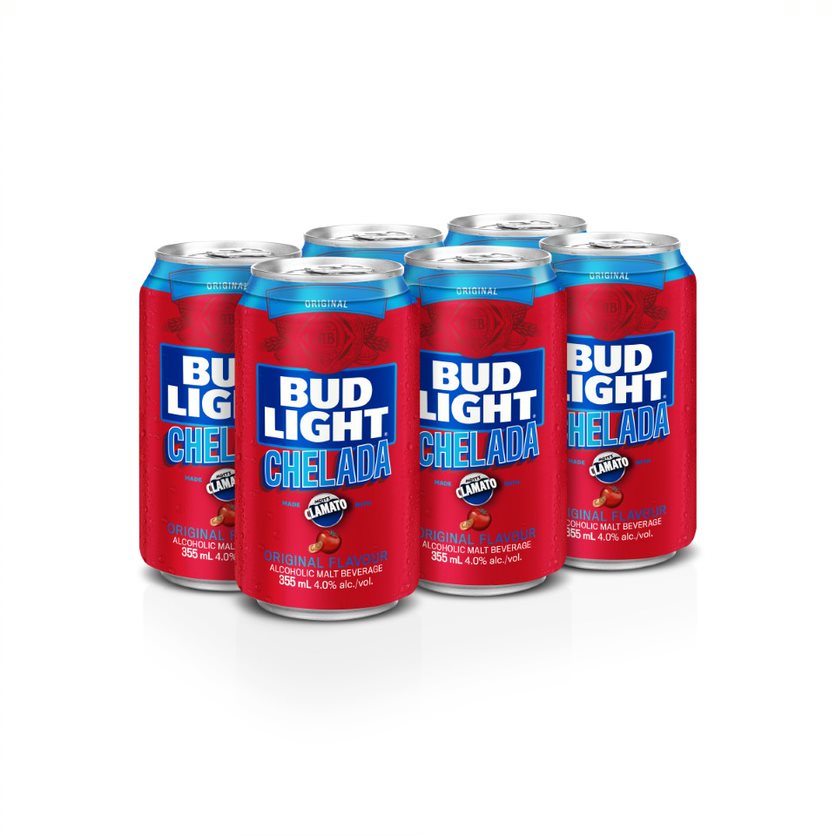 BUD LIGHT CHELADA 355ML 6PK CAN