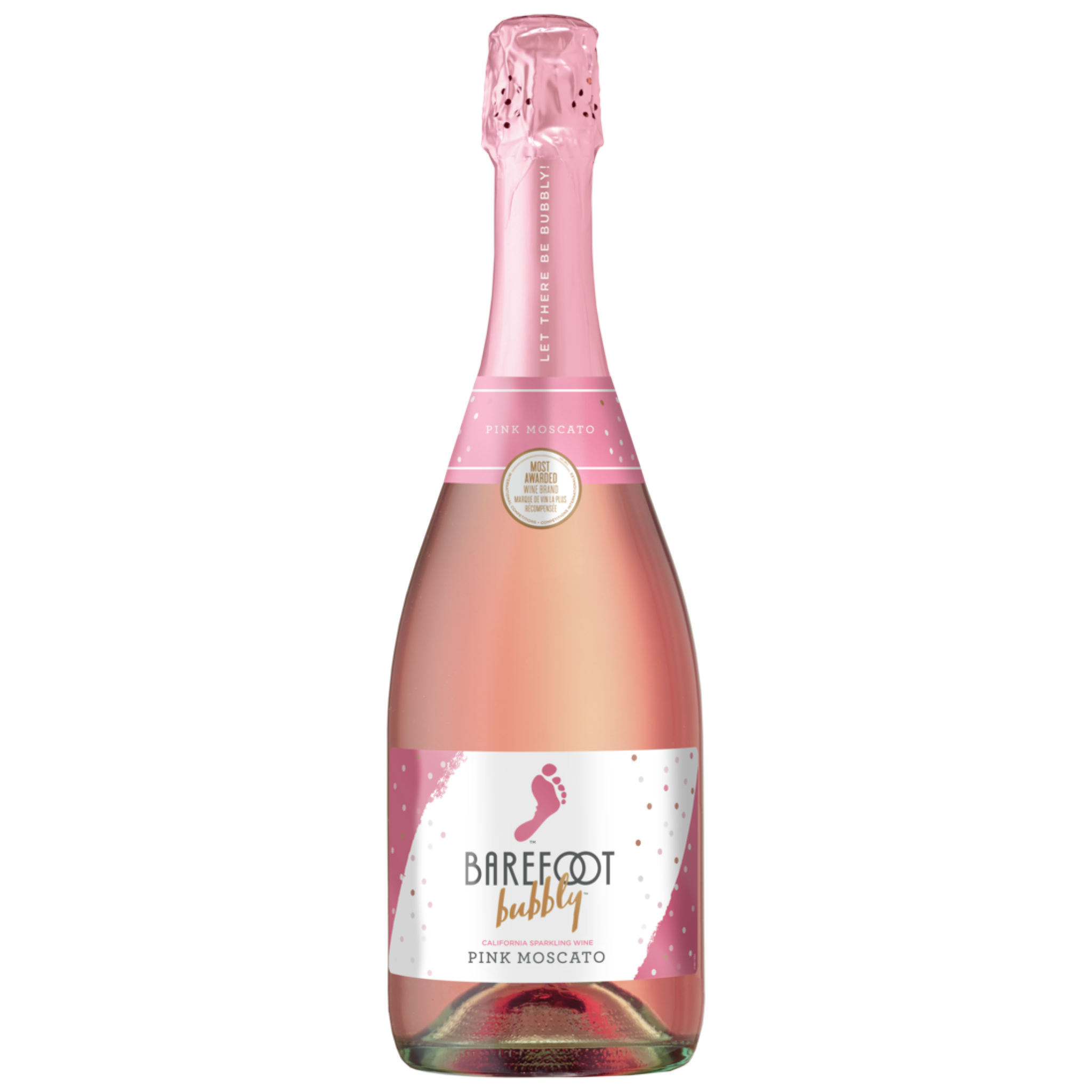 BAREFOOT BUBBLY PINK MOSCATO 750ML