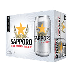 SAPPORO 355ML 12PK CAN