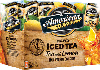 AMERICAN VINTAGE LEMON ICED TEA 355ML 6PK CAN